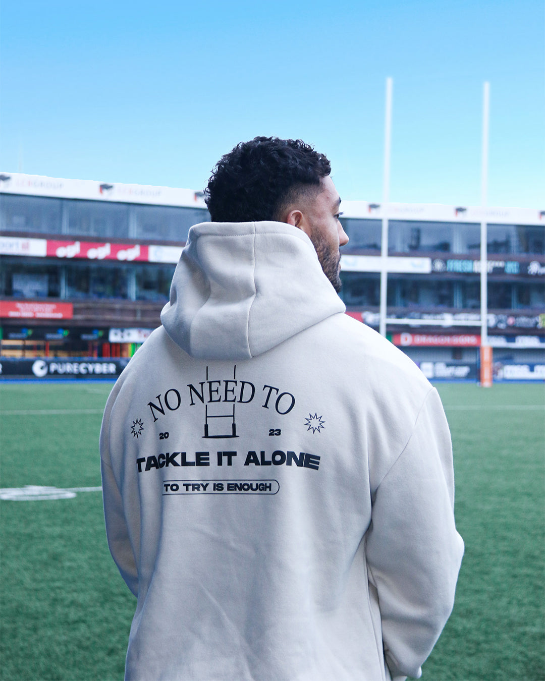 RUGBY | Text Heavyweight Hoodie