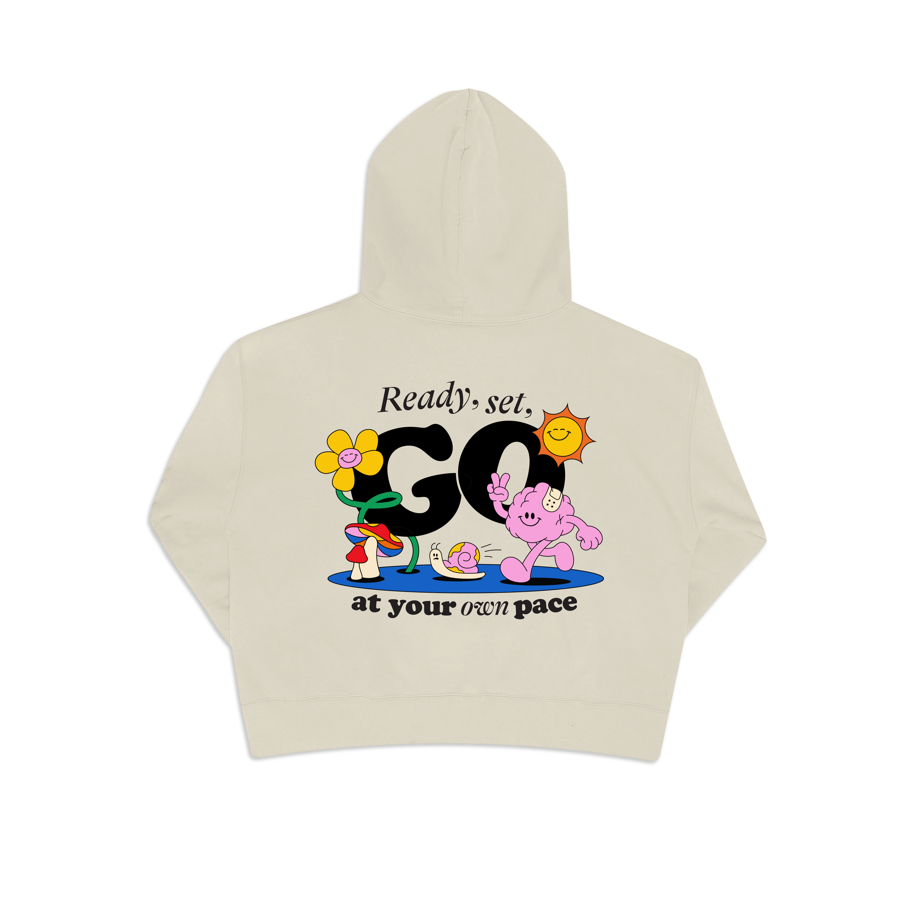 Go at your own pace | Premium Heavyweight Hoodie