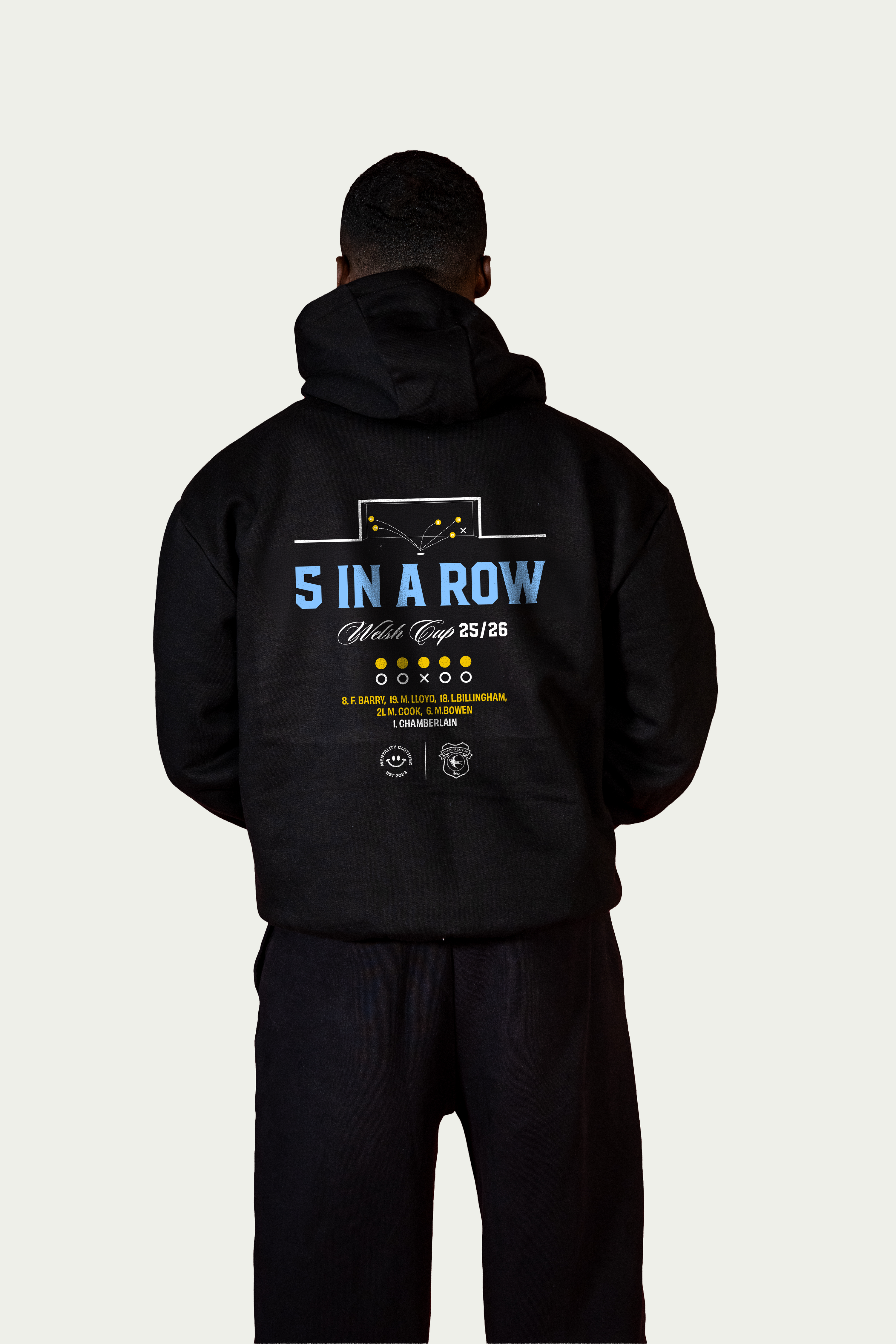5 in a row hoodie | Premium Heavyweight Hoodie